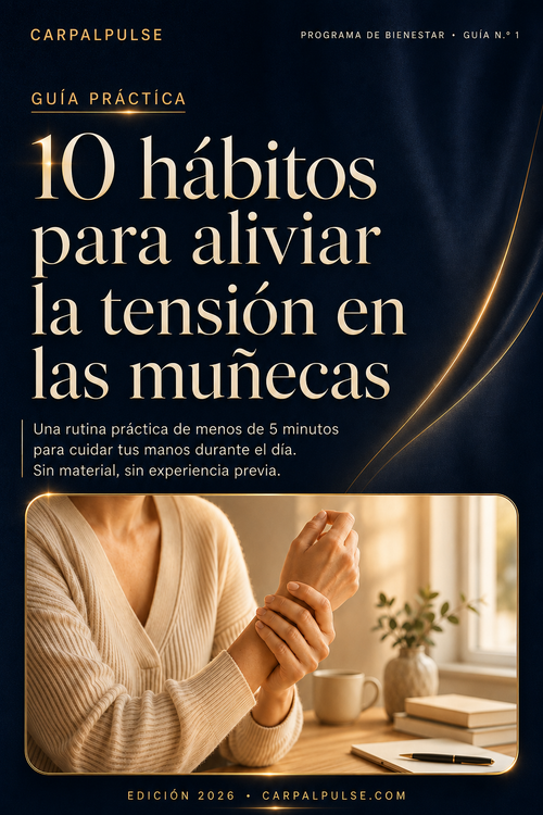 10 Hábitos para aliviar la tensión en las muñecas